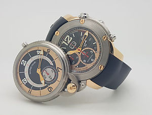 Very Rare Limited Edition Michel Jordi Twins Titan / 18K Flyback Chronograph