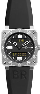 BR-03-TYPE-AVIATION-STEEL | BELL & ROSS AVIATION | NEW & AUTHENTIC MENS WATCH