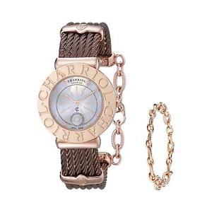 CHARRIOL WOMEN'S 30MM BROWN STEEL BRACELET SWISS QUARTZ WATCH ST30CP1563007