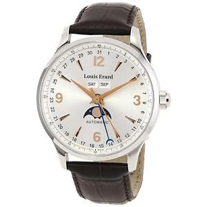 Louis Erard Men's 42mm Brown Calfskin Stainless Steel Case Watch 31218AA11.BDC21