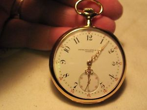 Patek Philipe 18 kt presentation pocket watch/R.F.Blackwell Spokane Washington.