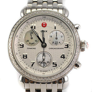 HOT New Women's Michele CSX39 Chronograph Diamond Ladies Quartz MWW03d000014