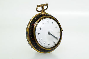 1770 Georgian Era Pocket Watch. One Handed. Tortoise Shell Case. Verge Movement.
