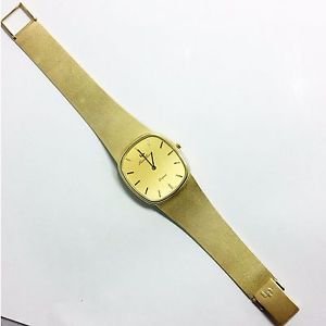 Men's Vintage LUCIEN PICCARD WATCH 14k Yellow Gold 5J 256.041 1204 8012 BOX