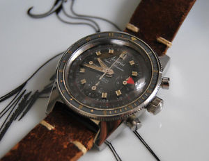 Vintage chronograph Accurist / diver watch  / Landeron 349 / O&W / chronograph