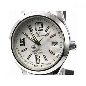 New BALL NM1020C-S4-WHSL Engineer II SS Automatic White Dial Watch,AS