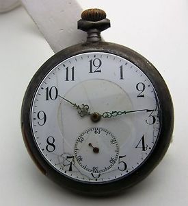 800 Silver Swiss 53mm Open Face Quarter Repeater c. 1900 Running