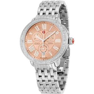 MICHELE WOMEN'S SEREIN DIAMOND 38MM STEEL BRACELET QUARTZ WATCH MWW21A000046