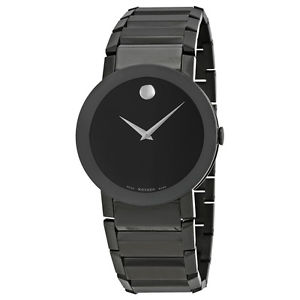 Movado 0606307 Sapphire PVD Black Bracelet Men's Watch NWT BOX & PAPER