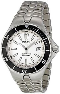 XLarge 43mm New w/Box Ebel Sportwave Divers Watch 1215462 Automatic ETA 2892.A2