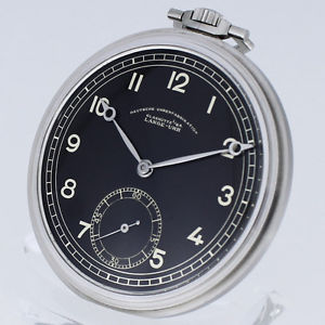 A. LANGE & SÖHNE LEPINE TASCHENUHR SELTENES STAHLGEHÄUSE REVISION ZERTIFIKAT