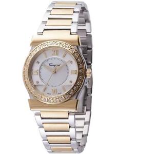 Ferragamo Women's FI1920015 VEGA Diamonds MOP Dial Two-Tone Steel Wristwatch