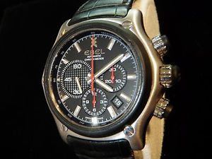 EBEL 1911 BTR Men's Automatic Chronograph w/Box and Manual MSRP $6950 XLNT!!