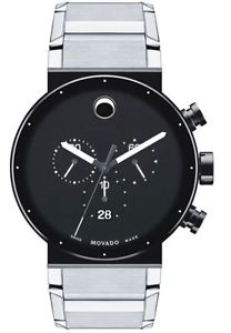 Movado Sapphire Synergy 42mm Steel Men's Watch 606800