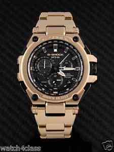 CASIO Limited Ed.G-Shock MTG-G1000RG-1A Gold IP GPS Hybrid Solar Radio JAPAN