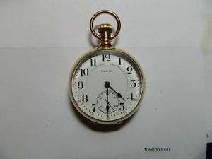18S ELGIN BW RAYMOND 19 JEWEL  IN BEAUTIFUL 18K GOLD OPEN FACE CASE
