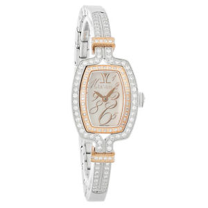 LeVian Cush'n Bangle Ladies Mother Of Pearl Dial Diamond Quartz Watch ZELA 35