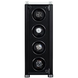 Quad Automatic Watch Winder For Mens Automatic Watches JUVO M4 Black