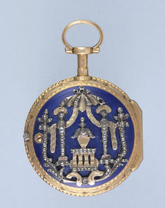 Unusual Diamond Set Gold and Enamel Pocket Watch
