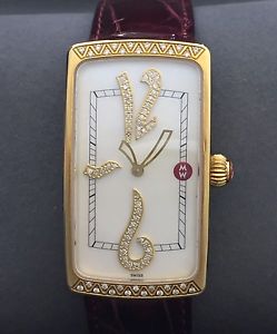 NEW Genuine Michele Ladies Attitude Diamond White MOP Dial Watch Ref. MW11A01
