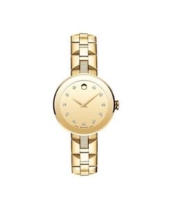 *BRAND NEW* Movado Women's Analog Gold-Tone Watch 0606817