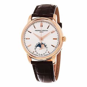 Frederique Constant Men's Classics Brown Leather Strap Automatic Watch FC715V4H4
