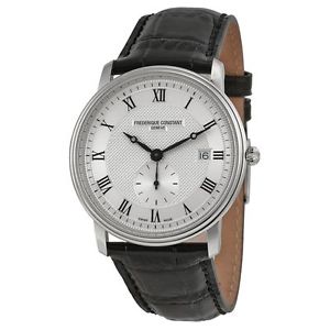 Frederique Constant FC-245M5S6 Mens Silver Dial Analog Quartz Watch