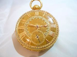 Robert Roskell pocket watch gold