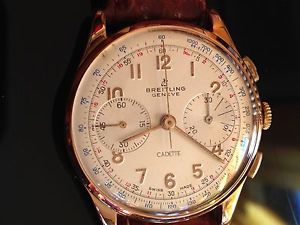 VINTAGE BREITLING CADETTE CHRONO VENUS 188 ORO ANNI ‘40 MECCANICO BOX