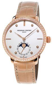 Frederique Constant Manufacture Slimline Moonphase Womens Watch FC-703VD3SD4