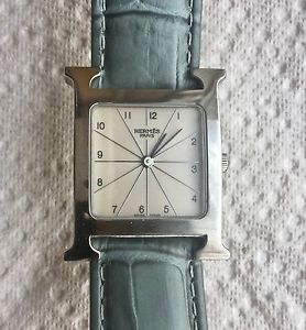 Women's Hermes Of Paris H Watch HH1.510  Stainless Leather Band     AR0800