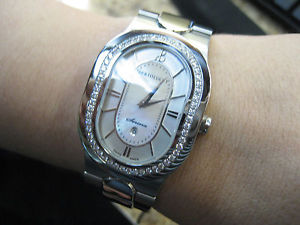 NEW BERTOLUCCI LG SERENA S/S DIAMOND .71CT WATCH $7300 RETAIL