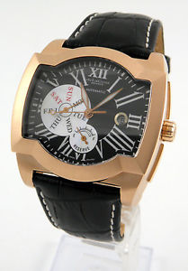 WERT 37.5000 EURO DE LA COUR SAQRA 750 / 18 KT ROSÉ GOLD ARMBAND UHR GANGRESERVE