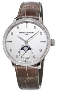 Frederique Constant Manufacture Slimline Moonphase Womens Watch FC-703SD3SD6