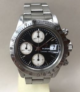 Vintage Tudor Prince Chronograph Rare Floating Chrono Dial Un-Polished Case