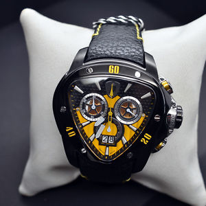 New, Authentic TONINO LAMBORGHINI Men's Spyder 1117 Chronograph Leather Watch