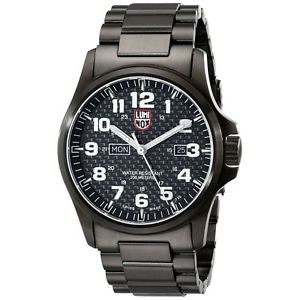 Luminox A.1922 Mens Black Dial Analog Quartz Watch with Stainless Steel Strap