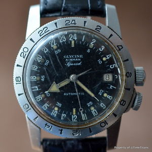 GLYCINE AIRMAN SPECIAL WORKING HACKING SECONDS A. SCHILD 1700/1 AUTOMATIC 36MM