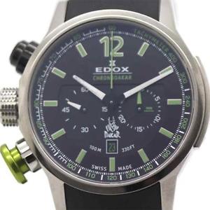 Free Shipping Pre-owned EDOX Chrono Rally Chrono Dakar3 10303TIN-NV Quartz