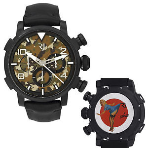 Romain Jerome Pinup DNA WWII Sue Blue Chrono Auto Men Watch RJ.P.CH.002.01