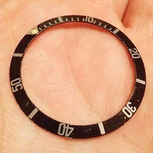 Rare Rolex Vintage Insert Inlay Bezel Submariner Long Five 6536 5513 1680 FAT