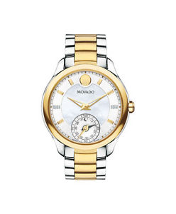 *BRAND NEW* Movado Women's Two-Tone Mother of Pearl Dial Watch 0660005