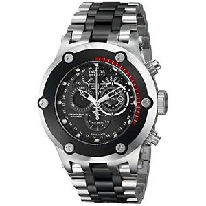 Invicta 15961 Mens Black Dial Analog Quartz Watch with Stainless Steel Strap