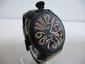 Free Shipping Pre-owned GAGA MILANO Manuare 48MM World Limited 500 Hand Winding