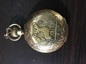 American Watch Company of Waltham, 17 j ,14K ,1902 ,MODEL 1892 ,SIZE 18