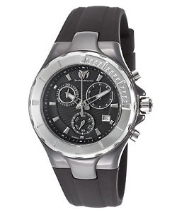 TechnoMarine TM-110028 Women's Cruise Chrono Black Silicone Black Dial
