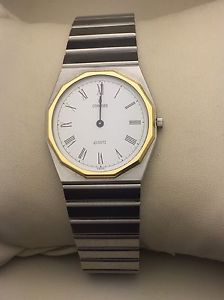 Concord 18K Gold Bezel Mariner S.G. Two-Tone Quartz Unisex Watch 15-81-117