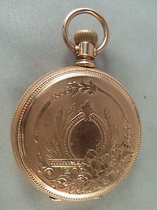 VINTAGE ELGIN **14K YELLOW GOLD** POCKET WATCH - HEAVY HUNTER CASE