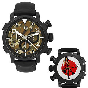 Romain Jerome Pinup DNA WWII Mila Red Dress Chrono Auto Men Watch RJ.P.CH.002.01