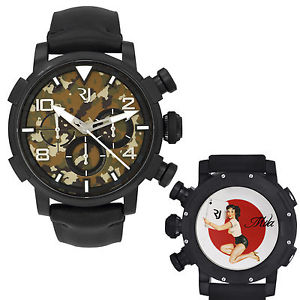 Romain Jerome Pinup DNA WWII Mila Card Chrono Auto Men Watch RJ.P.CH.002.01